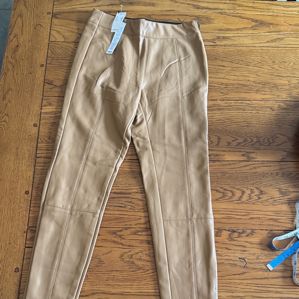ASOS Camel Leather Trousers